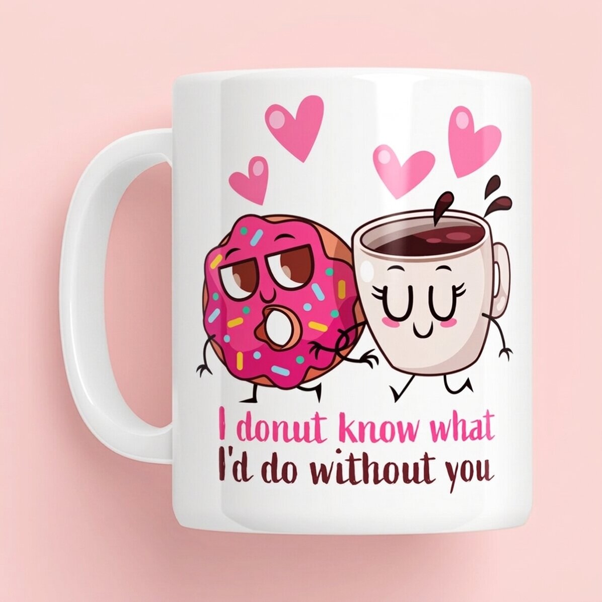 Tasse personnalisée avec un prénom - Doughnut Love
