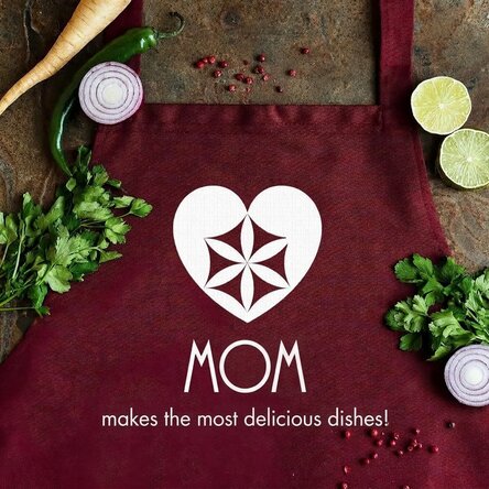Personalised apron with text - Mum