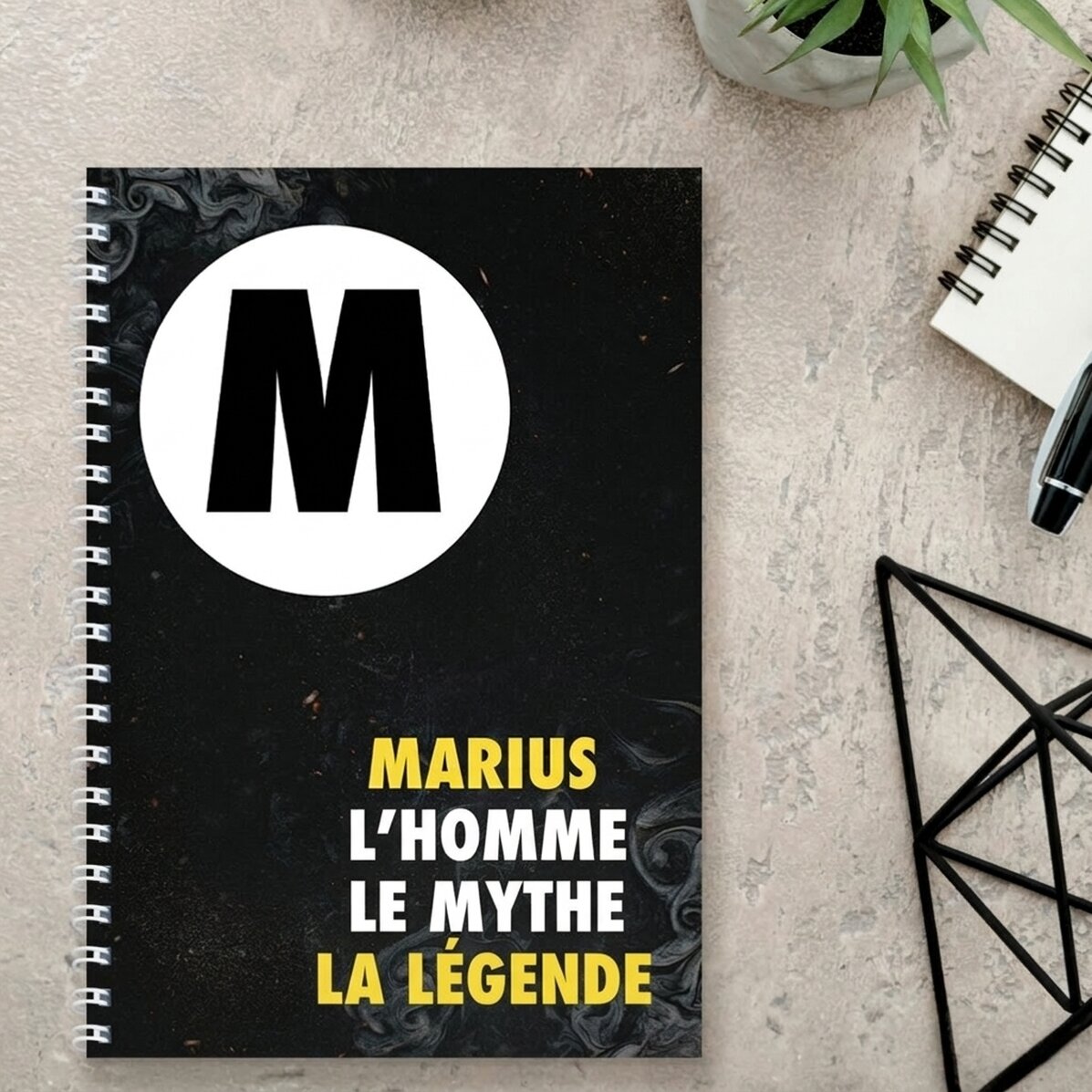 Carnet personnalisé avec texte - The Legend