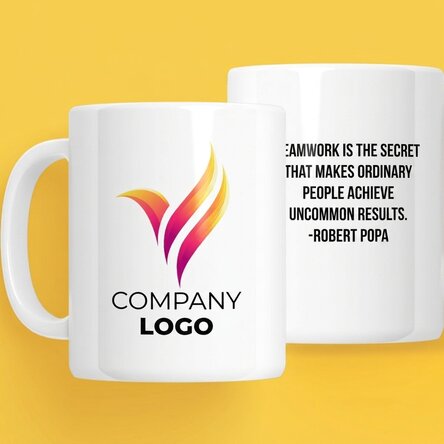 Tasse personnalisée avec logo et texte