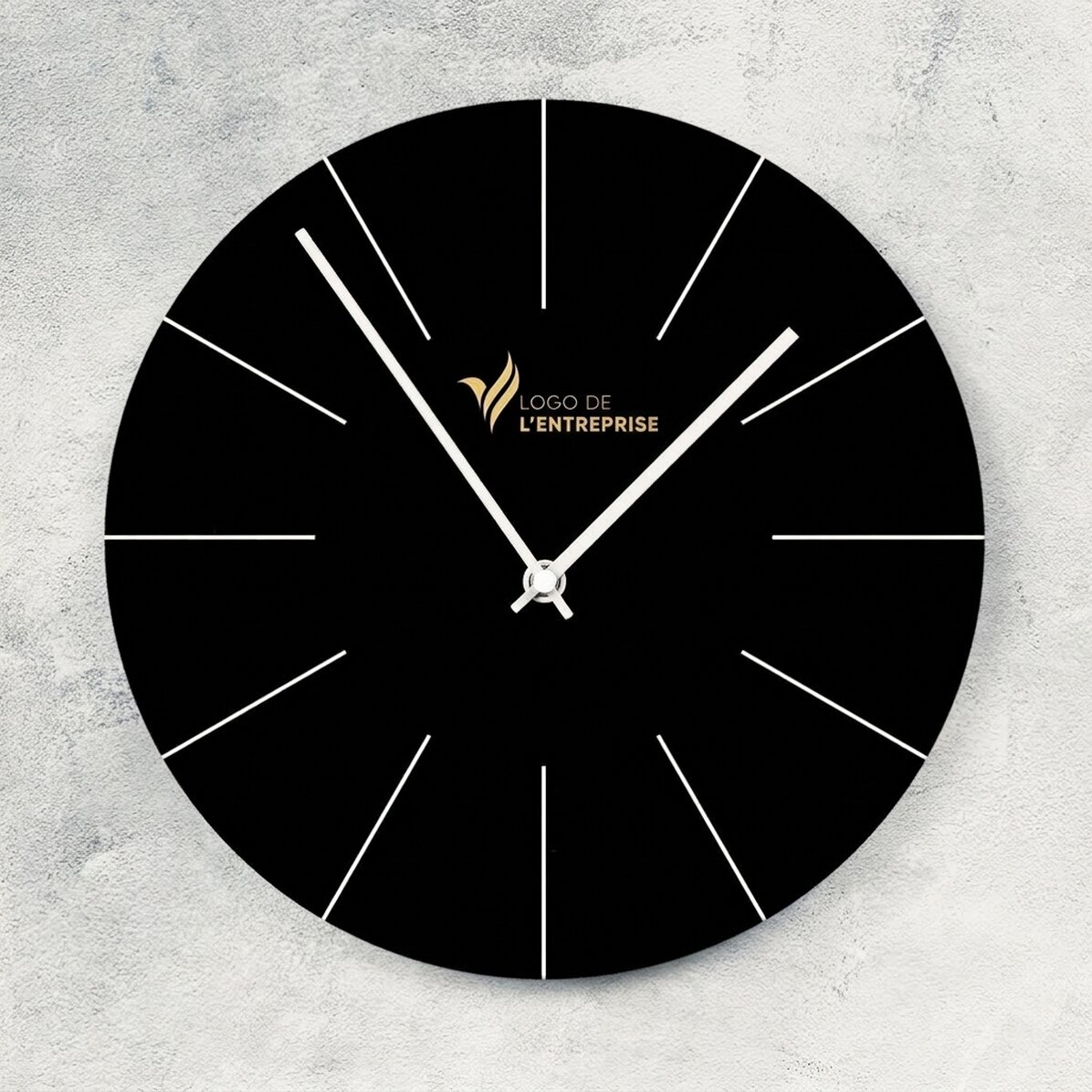 Montre personnalisée avec logo - Noir