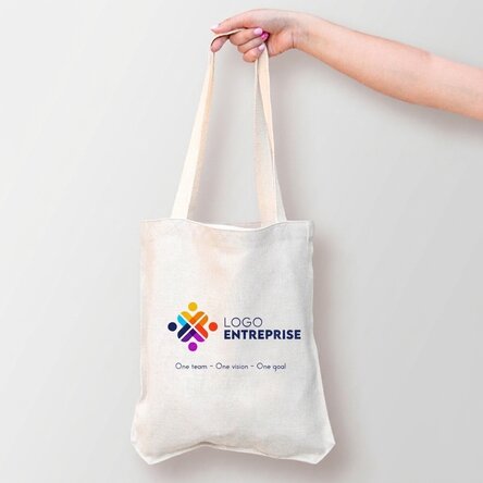 Sac personnalisé avec logo et texte