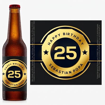 Bière personnalisée avec un texte - Birthday Beer