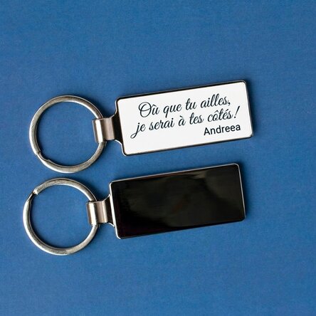 Porte-clés personnalisé avec message