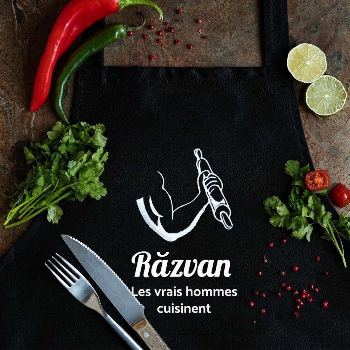 Assiette personnalisée avec inscription - Le sport dans la cuisine