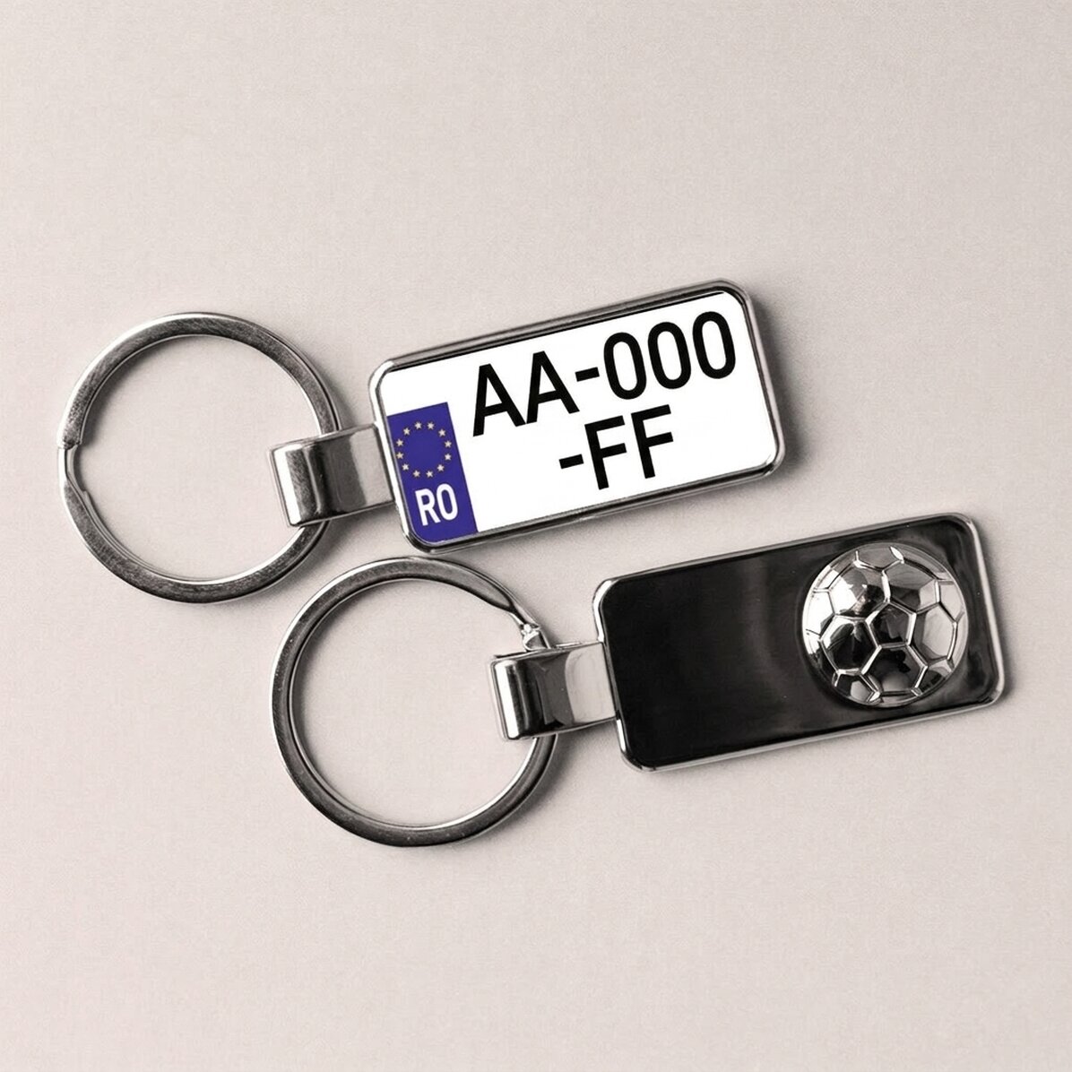 Porte-clés personnalisé avec numéro d