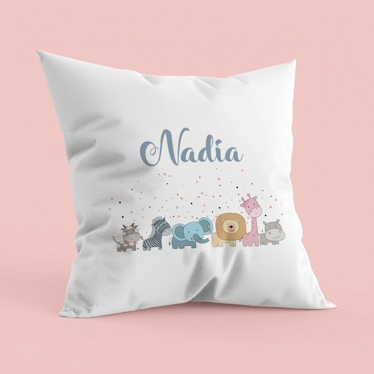 Oreiller personnalisé avec inscription - Nom du bébé