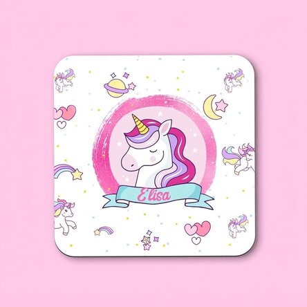Porte-verre personnalisé avec un message pour les petites filles