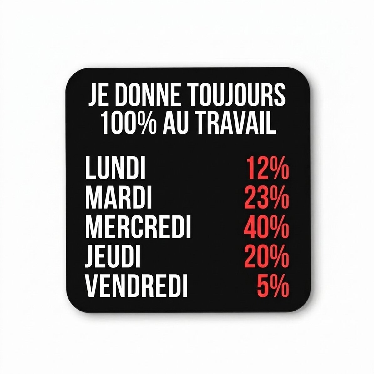Porte-verre personnalisé avec inscription - 100 %