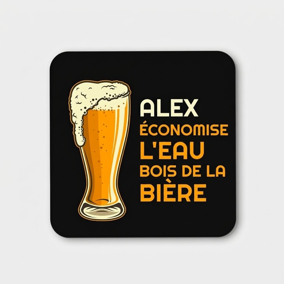 Porte-verre personnalisé avec l