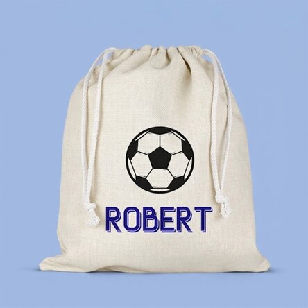 Petit sac moyen personnalisé avec un prénom - Football