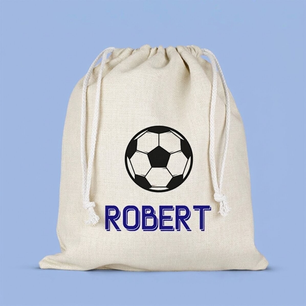 Petit sac moyen personnalisé avec un prénom - Football