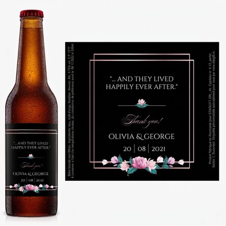 Bière personnalisée avec un message - Mariage