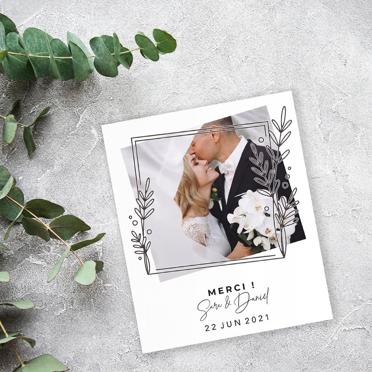 Photo personnalisée 10 x 12 cm - Mariage