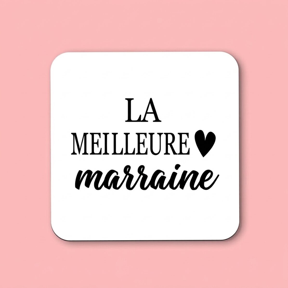 Porte-verre personnalisé pour la marraine