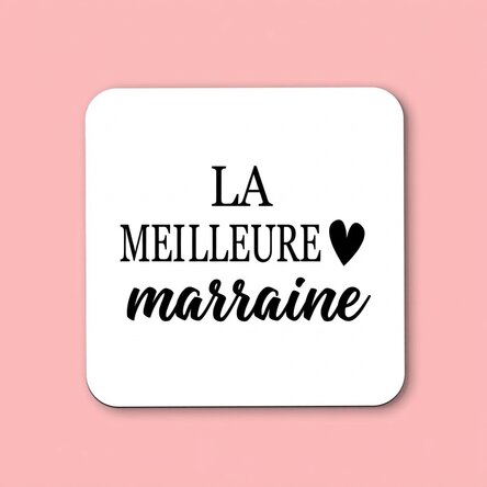 Porte-verre personnalisé pour la marraine
