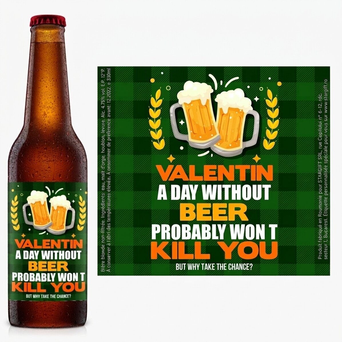 Bière personnalisée avec un texte - Beer won