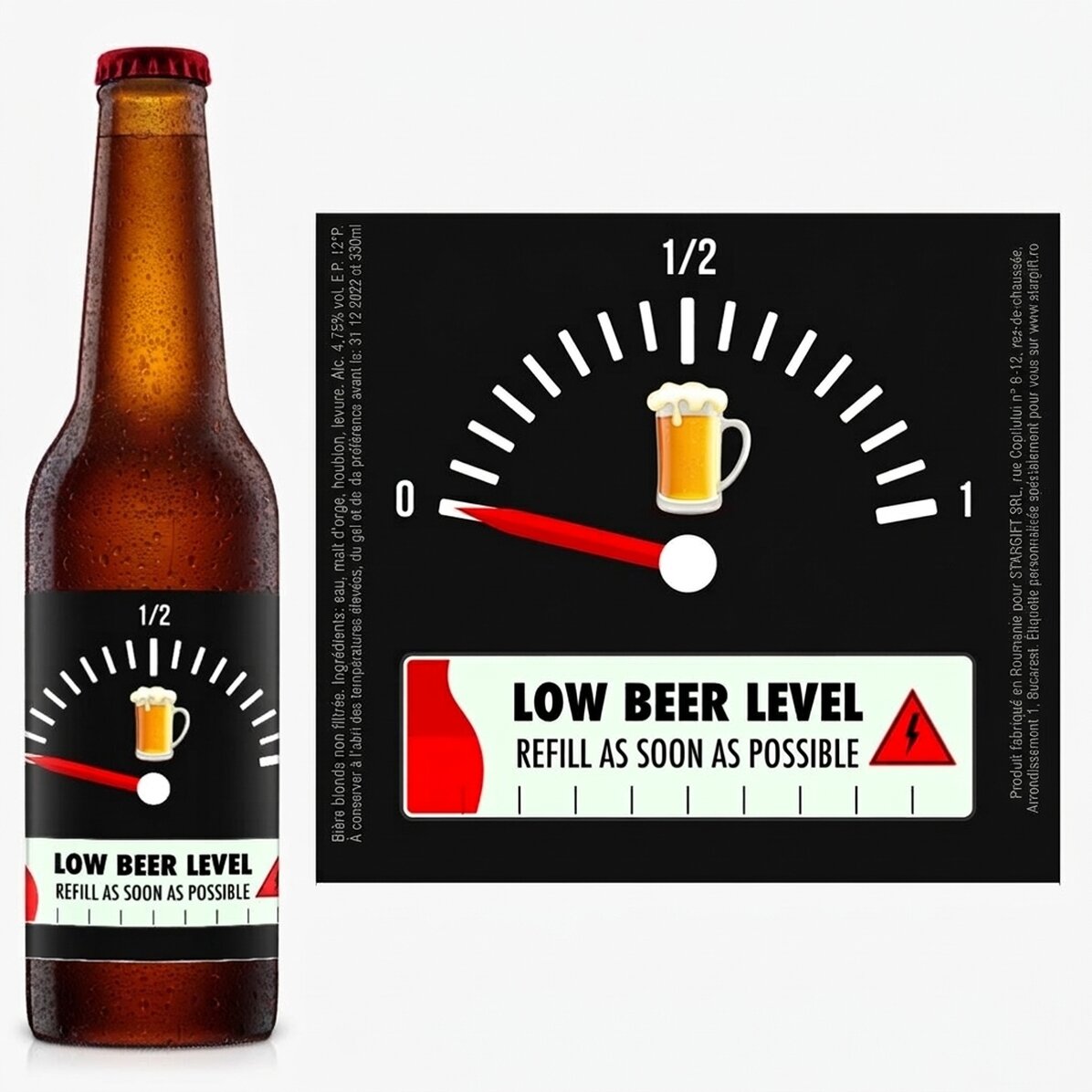 Bière personnalisée avec un texte - Recharge