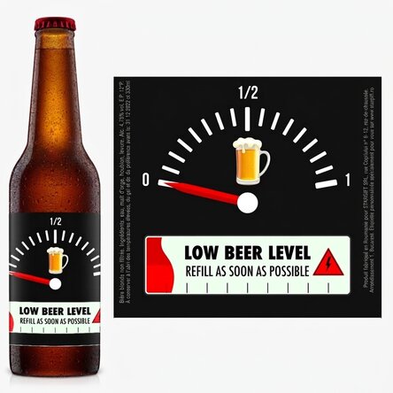 Bière personnalisée avec un texte - Recharge