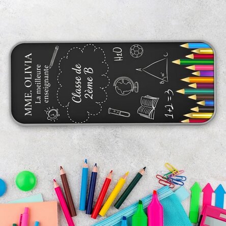 Trousse personnalisée avec inscription - « Best teacher »