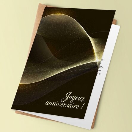 Carte de vœux personnalisée avec message - Joyeux anniversaire !