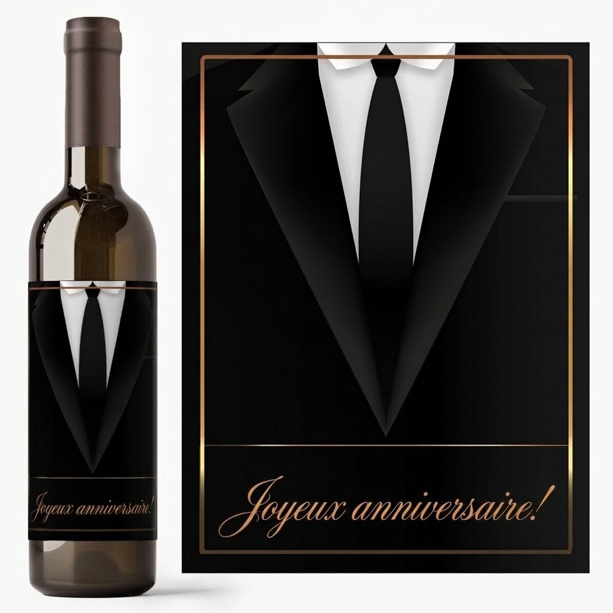 Vin personnalisé - Noir élégant