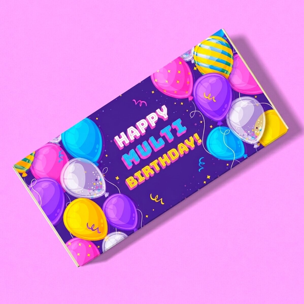 Chocolat personnalisé pour un anniversaire