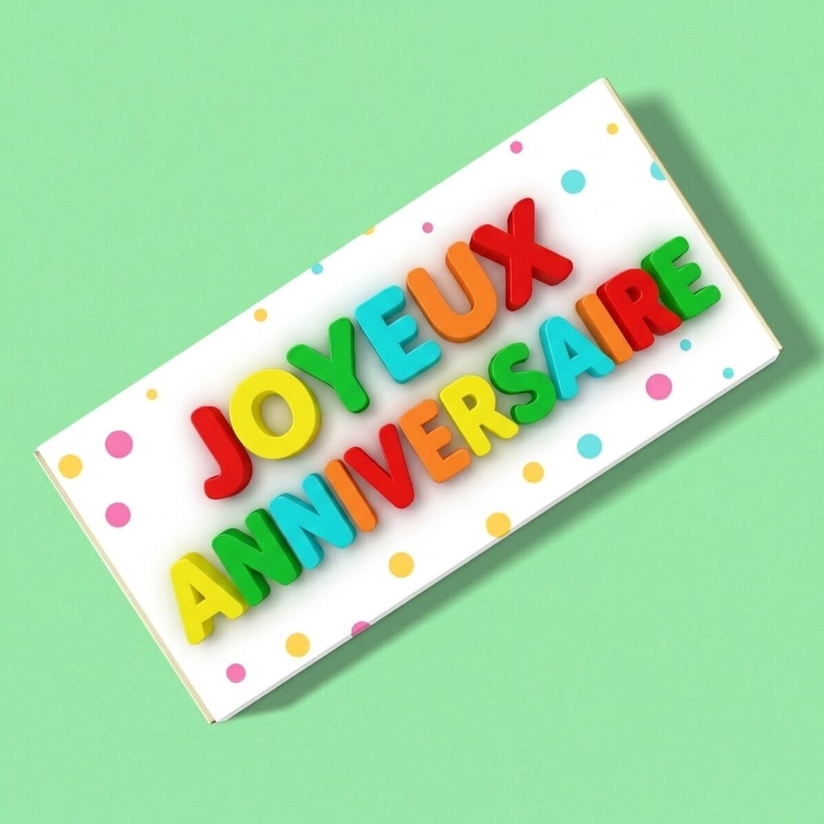 Chocolat personnalisé - Joyeux anniversaire !