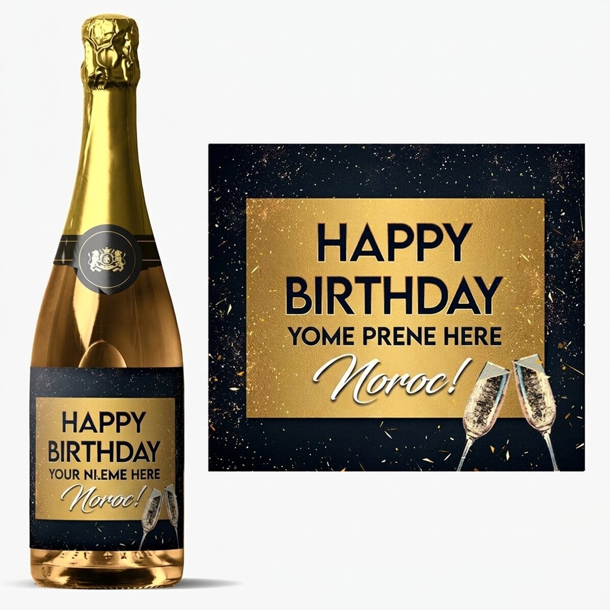 Vin mousseux personnalisé - Fête d