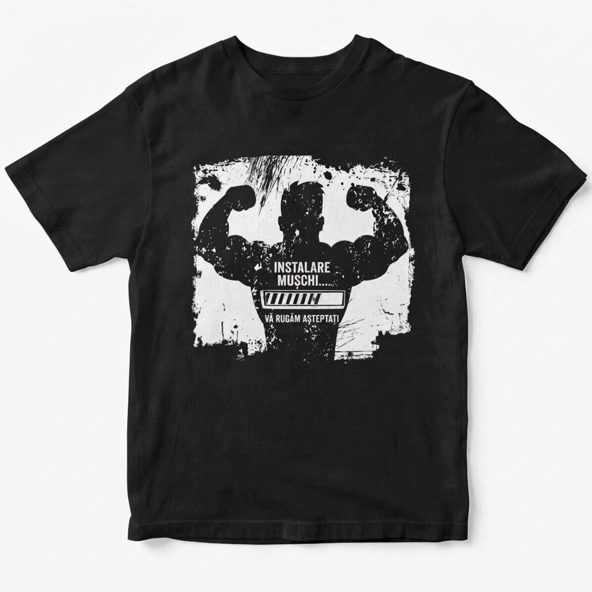 T-shirt personnalisé avec inscription - « Installing muscles »