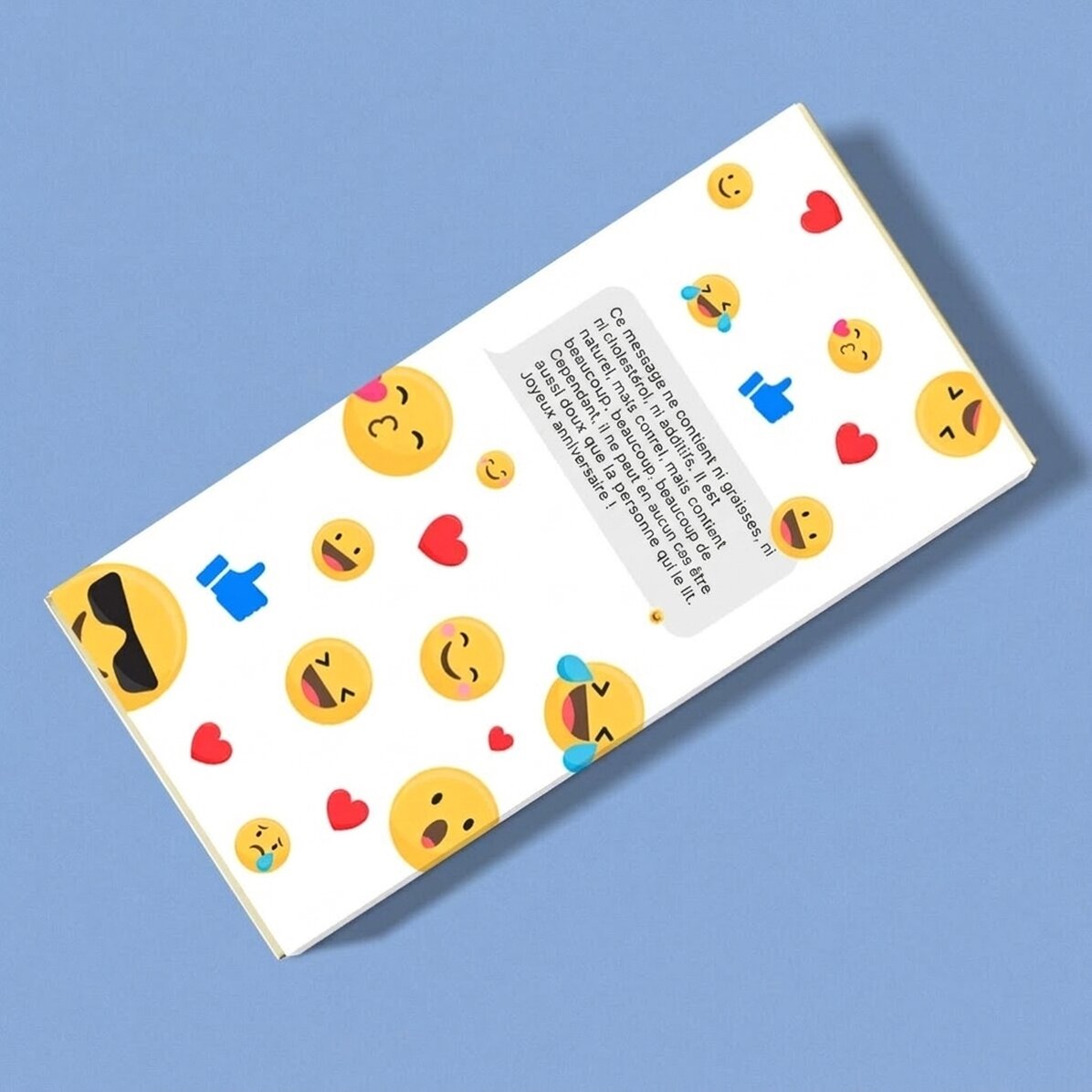Chocolat personnalisé avec un texte - Bulle de texte