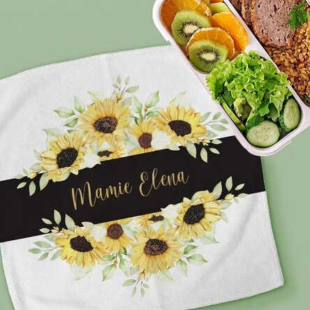 Serviette personnalisée avec un message pour grand-mère