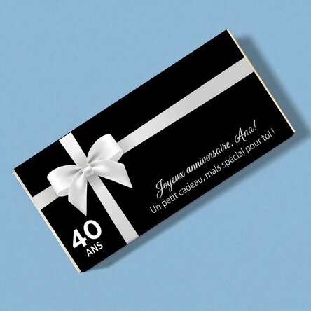 Chocolat personnalisé avec un message pour un anniversaire - Special for you
