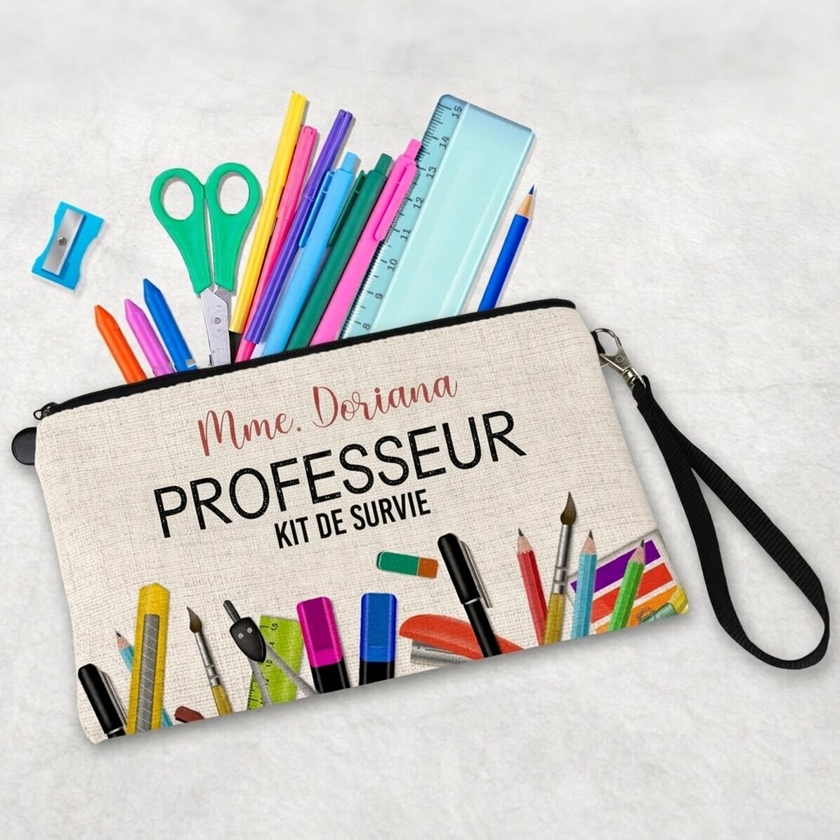 Kit pour enseignants personnalisé avec un texte - Kit de survie