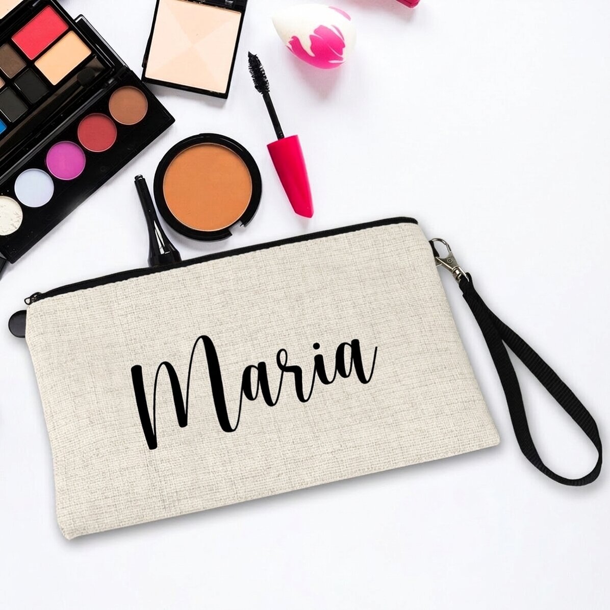 Trousse à maquillage personnalisée avec un prénom