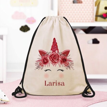 Sac à dos personnalisé avec inscription - Licorne