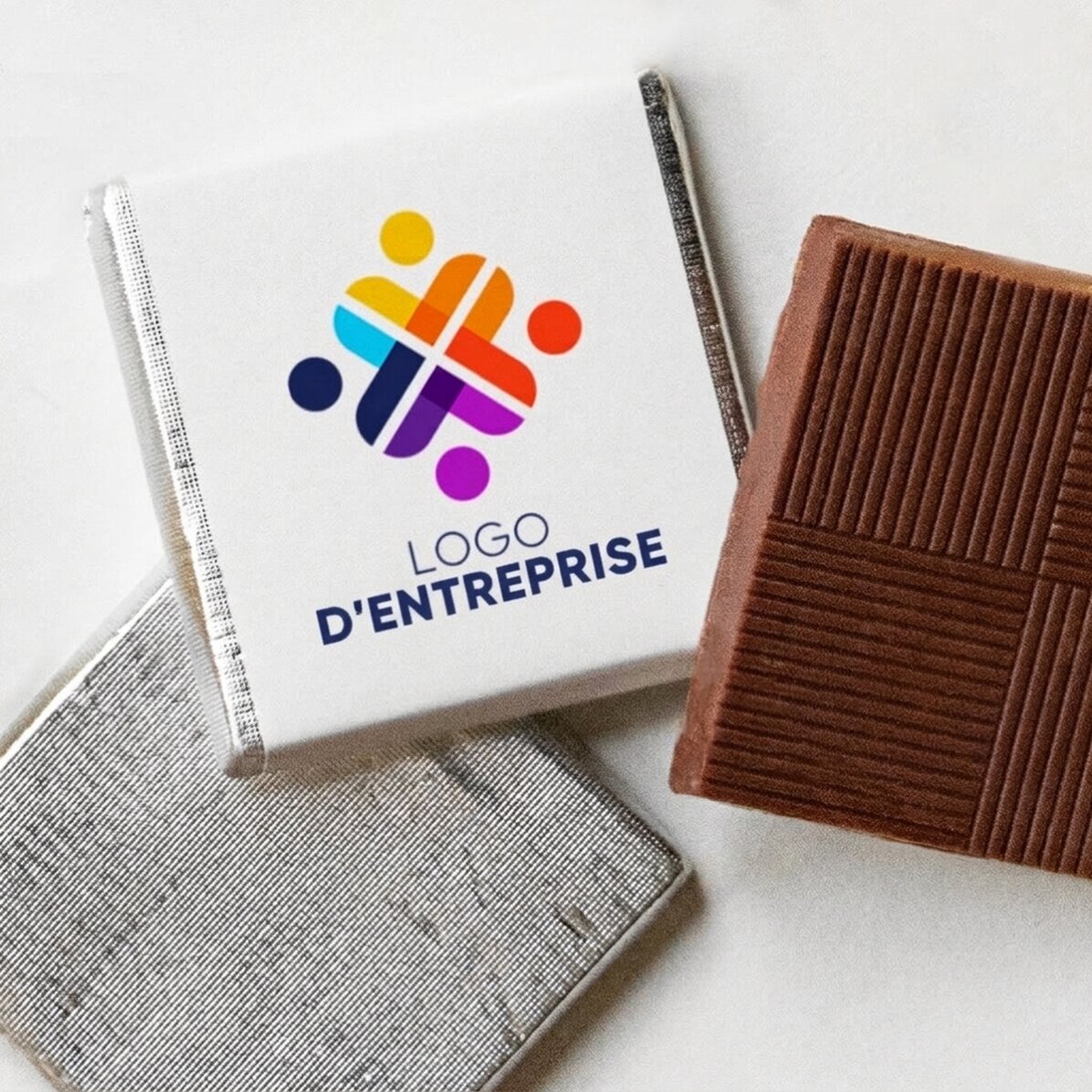Mini-chocolat personnalisé avec logo