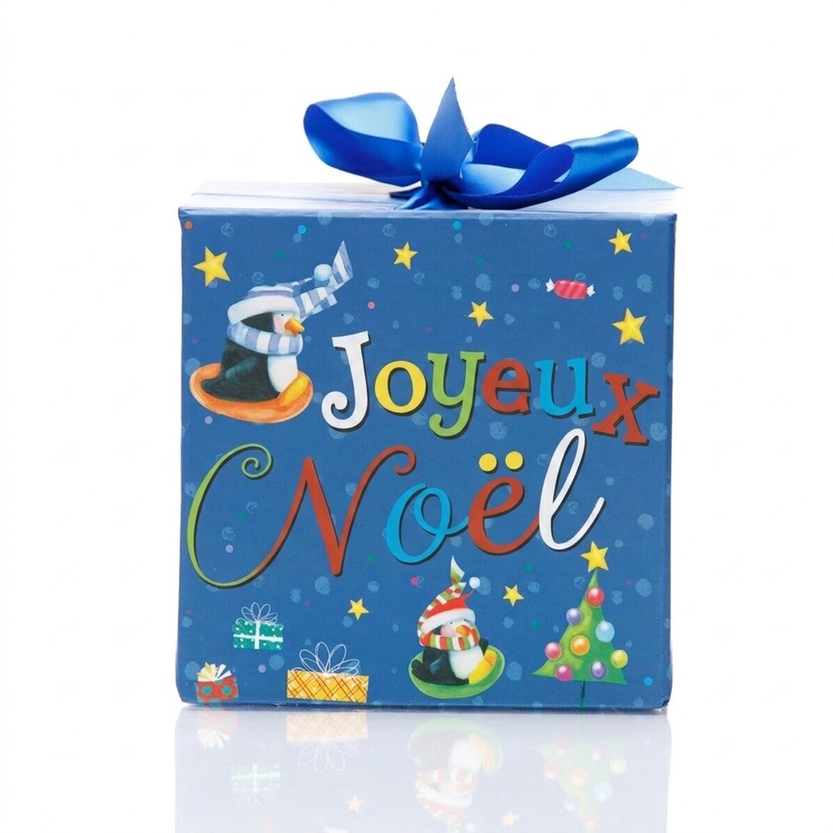 Coffret cadeau de Noël - modèle « cadeaux colorés »