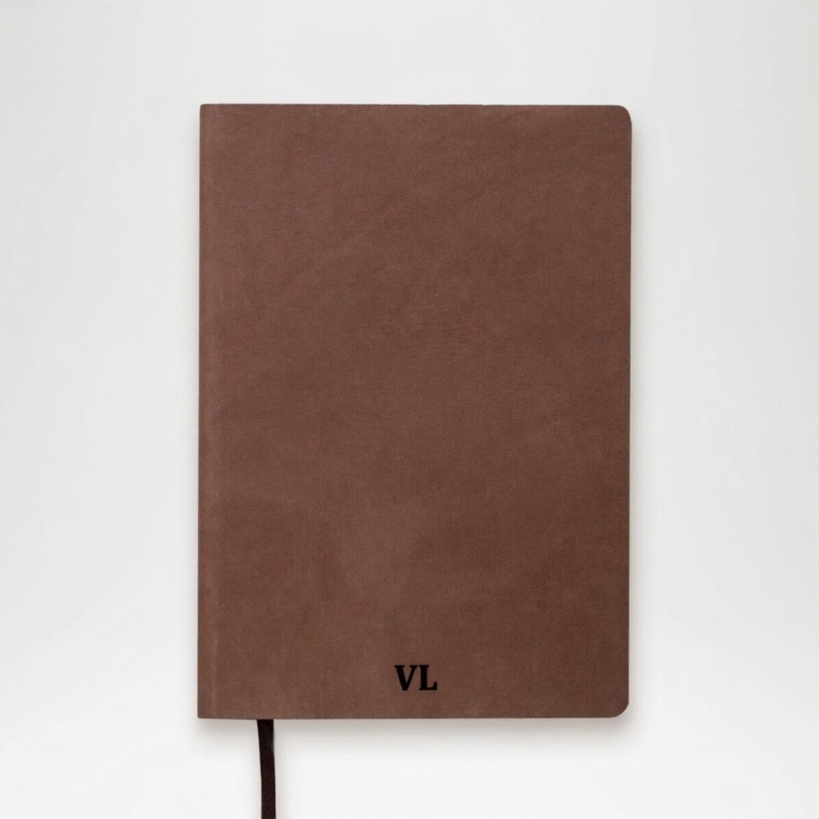 Agenda en cuir personnalisé avec des initiales ou un prénom