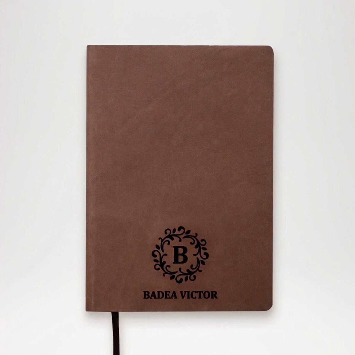 Agenda en cuir personnalisé avec monogramme et prénom