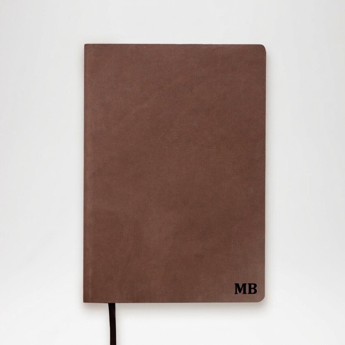 Agenda en cuir personnalisé avec vos initiales ou votre nom