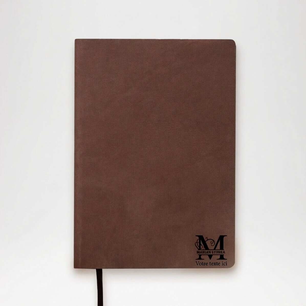 Agenda en cuir personnalisé avec monogramme