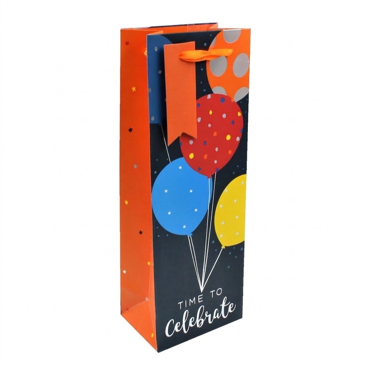 Sachet cadeau pour boissons - modèle « Time to celebrate »