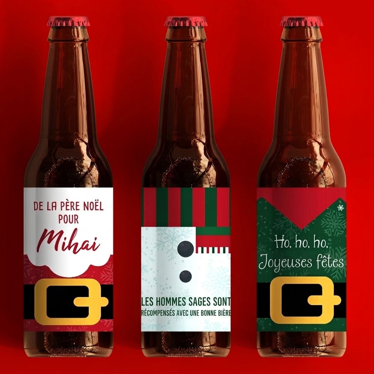 Lot de 3 bières - Ho, ho, ho !