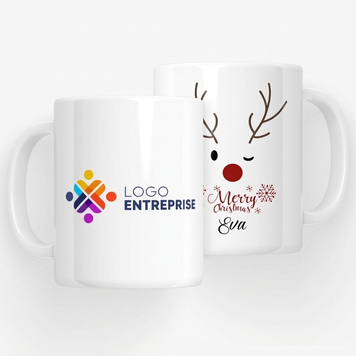 Tasse personnalisée avec logo - Renne