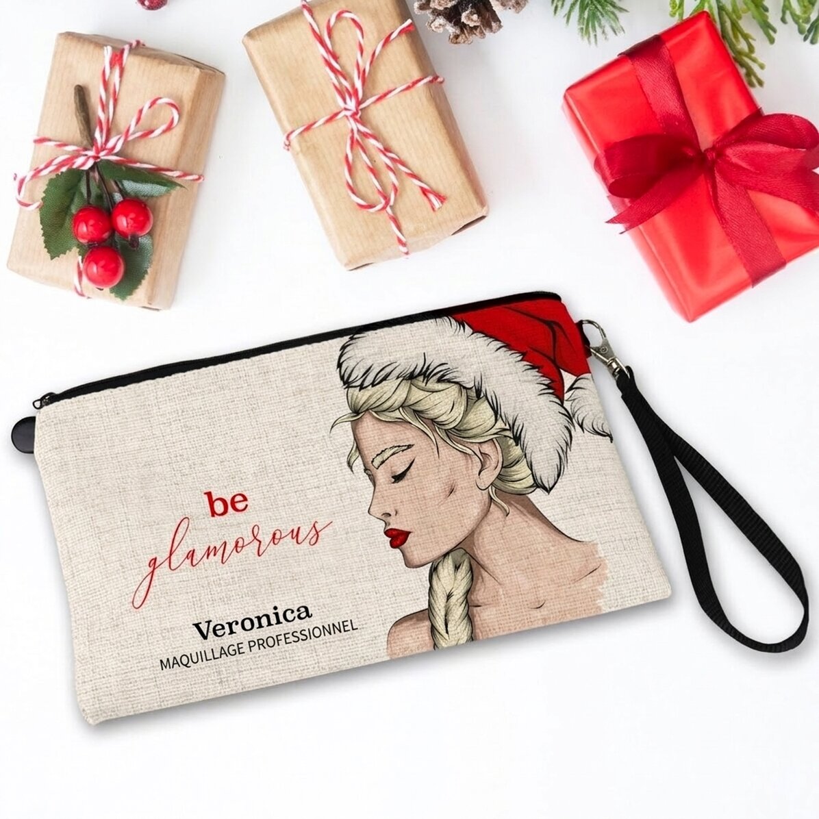 Trousse de maquillage personnalisée avec l