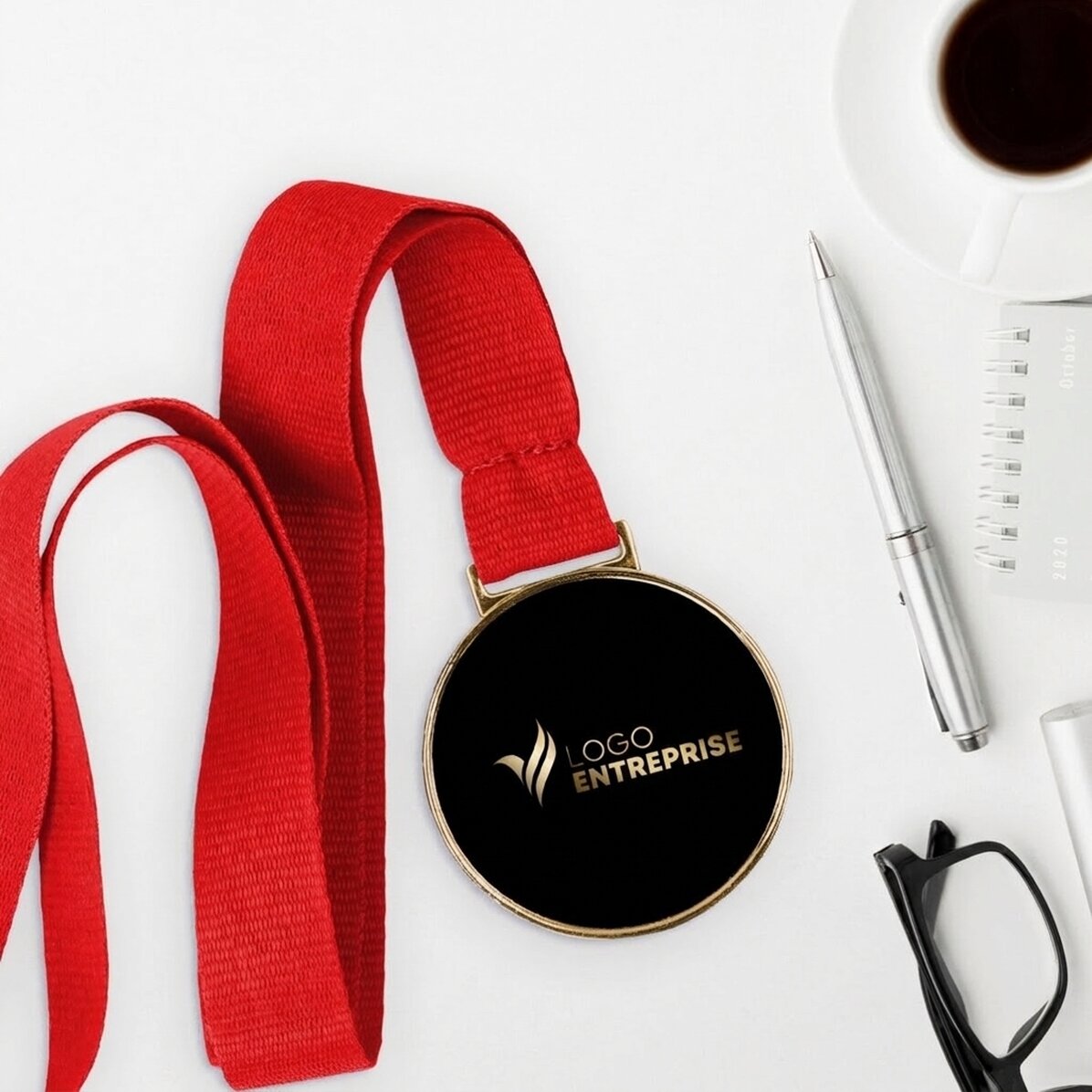 Médaille personnalisée avec logo