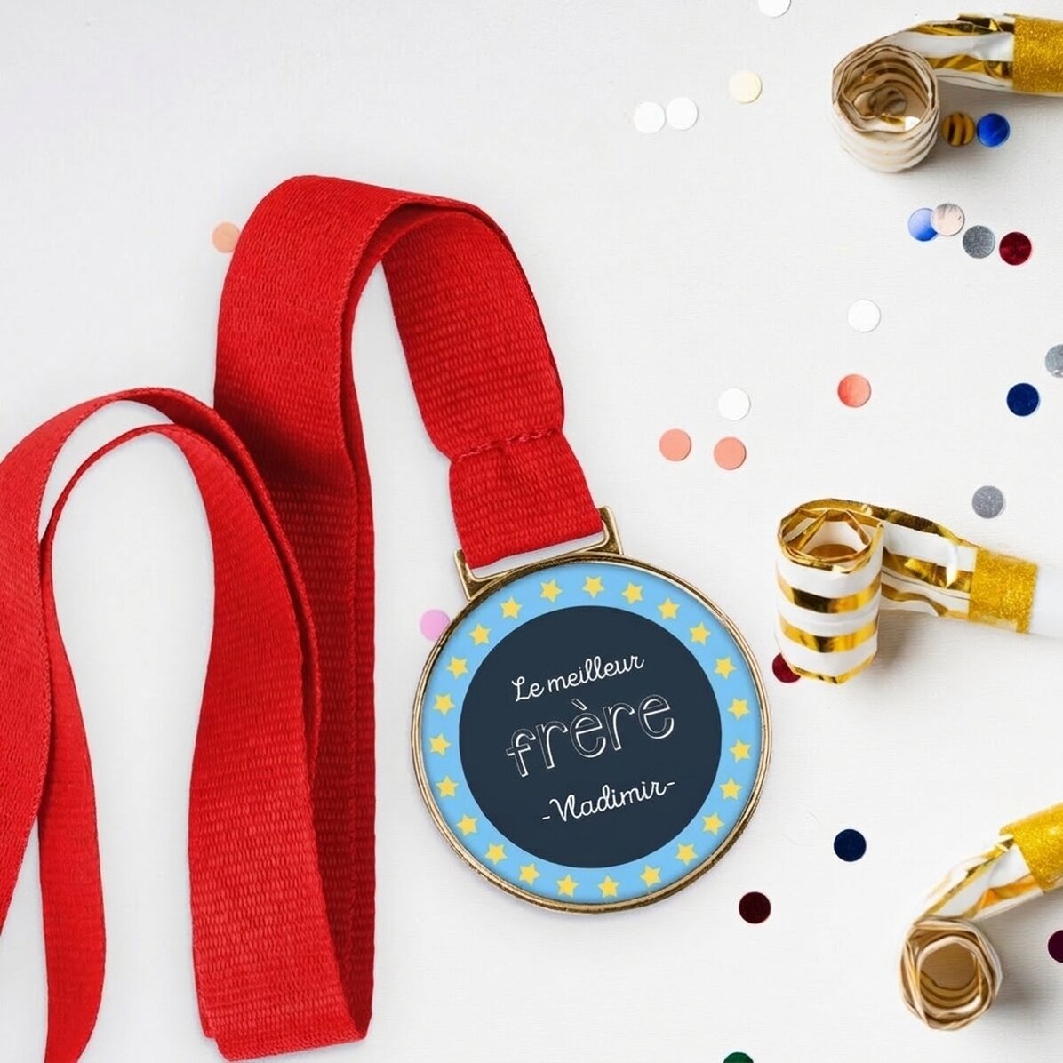 Médaille personnalisée avec inscription - Le meilleur