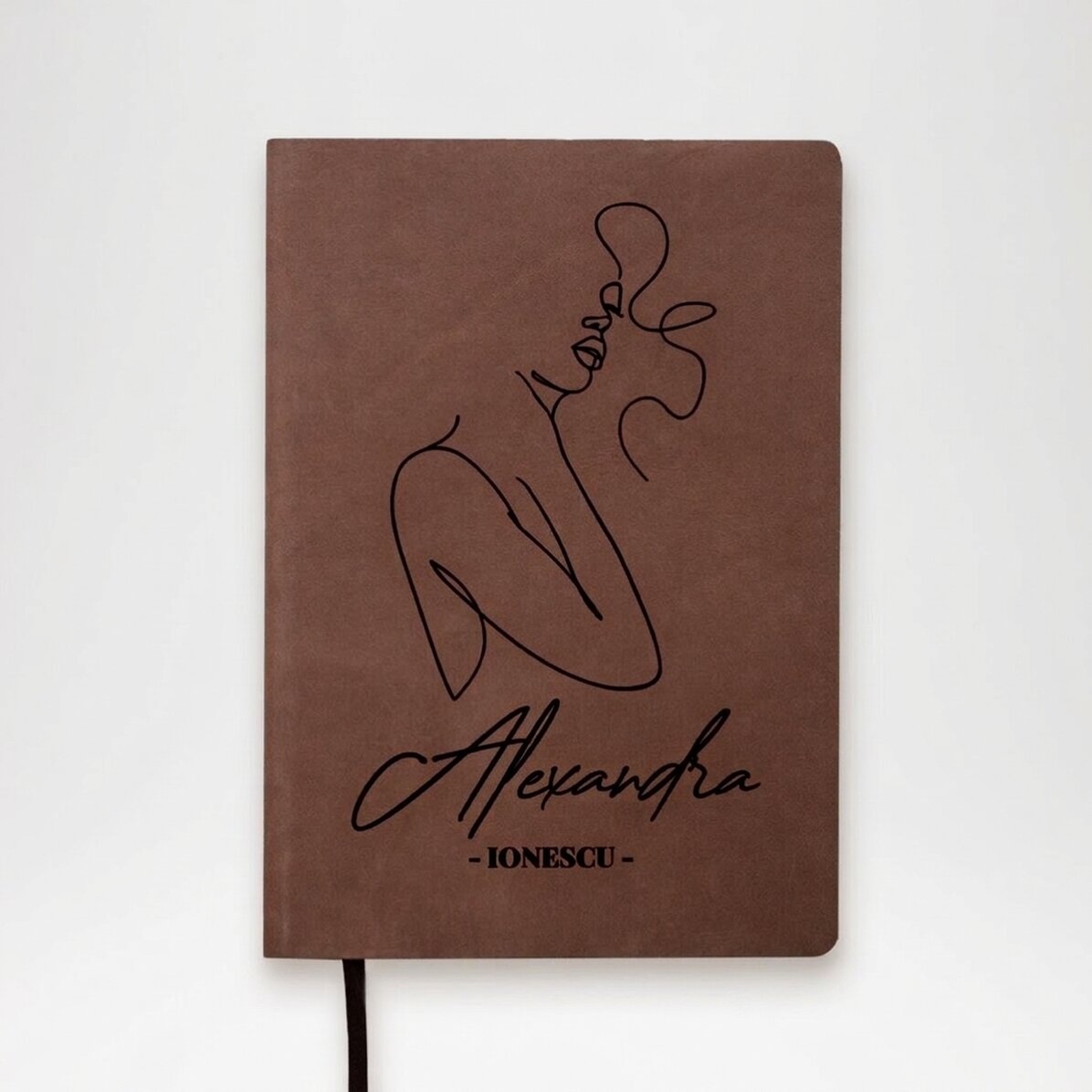 Agenda en cuir personnalisé avec nom - Semnatura