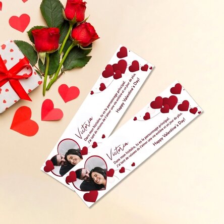 Marque-page personnalisé avec une photo et un message - « I love you »